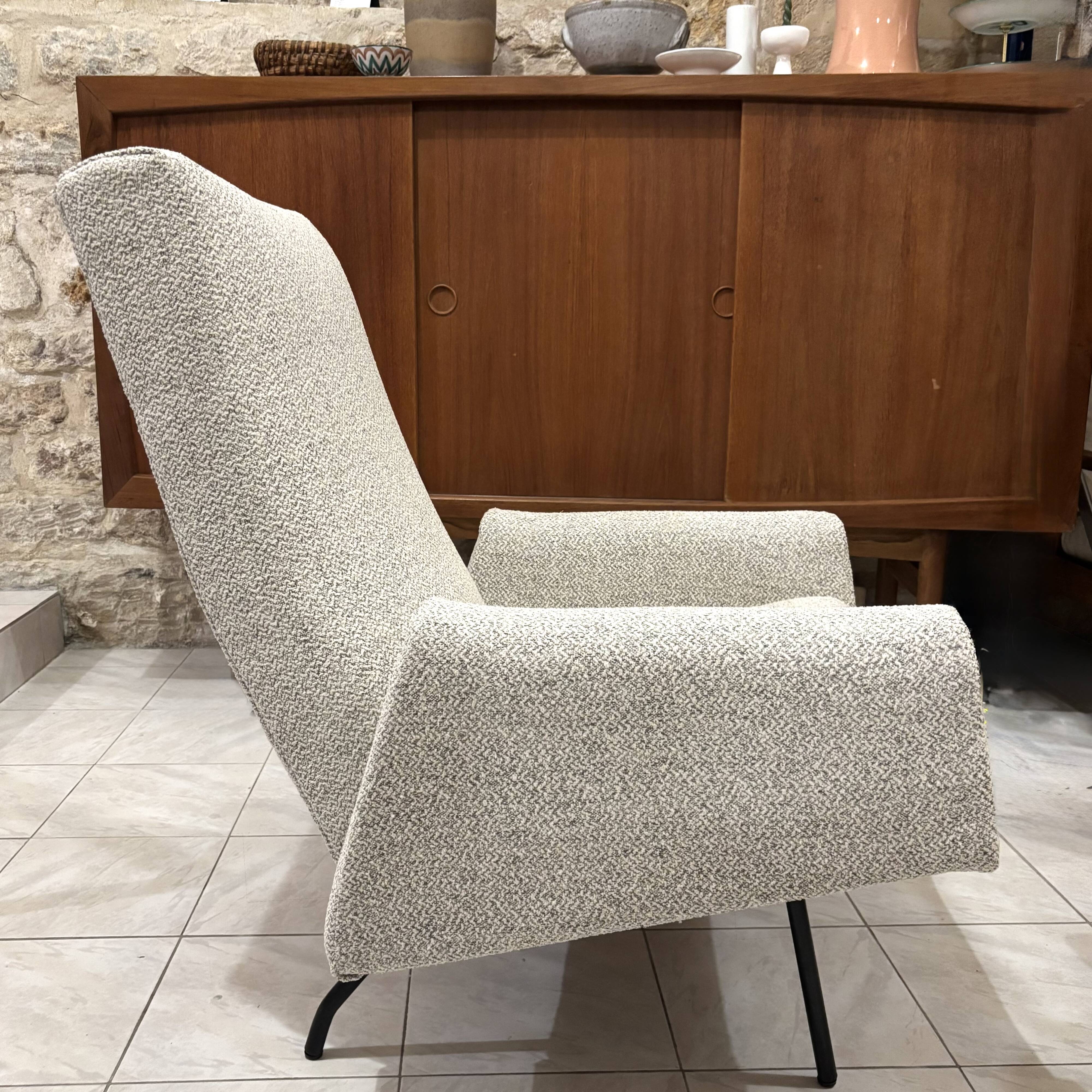 Louis Paolozzi modernist armchairs reupholstered