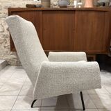 Louis Paolozzi modernist armchairs reupholstered