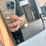 Vintage asymmetrical mirror from the 50s