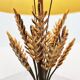 Vintage sheaf of wheat table lamp - 1960s