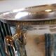 Silver metal champagne bucket