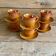 6 vintage "volcan" cups