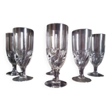 Set of 6 large absinthe glasses, h - 18 cm.