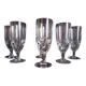 Lot de 6 grands verres à absinthe, h - 18 cm.