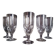 Lot de 6 grands verres à absinthe, h - 18 cm.
