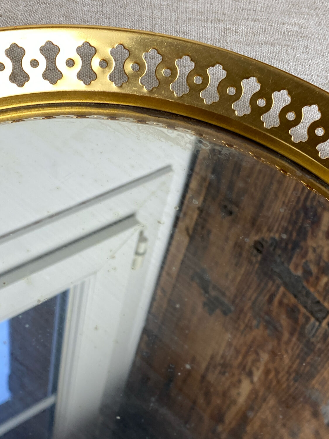 Oxydor mirrored tray, 1950s/60s