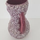 Vase céramique Fat Lava lila - Vintage