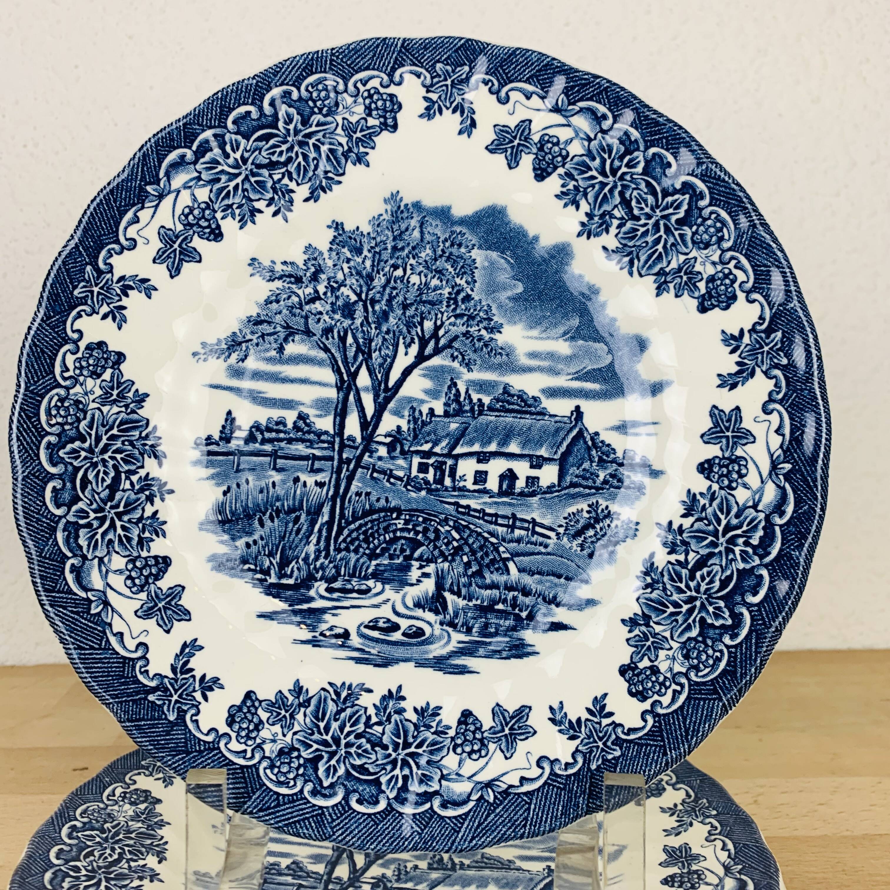 6 Myott Meakin English Ironstone Dessert Plates, Ironstone