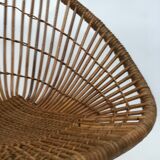 Rohe Noordwolde rattan armchair, 1960, Netherlands
