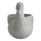 Duck-shaped ceramic pot holder