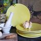 Six vintage Czech ceramic dessert plates