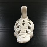 Canard pique fleurs blanc