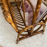 Vintage rattan magazine door