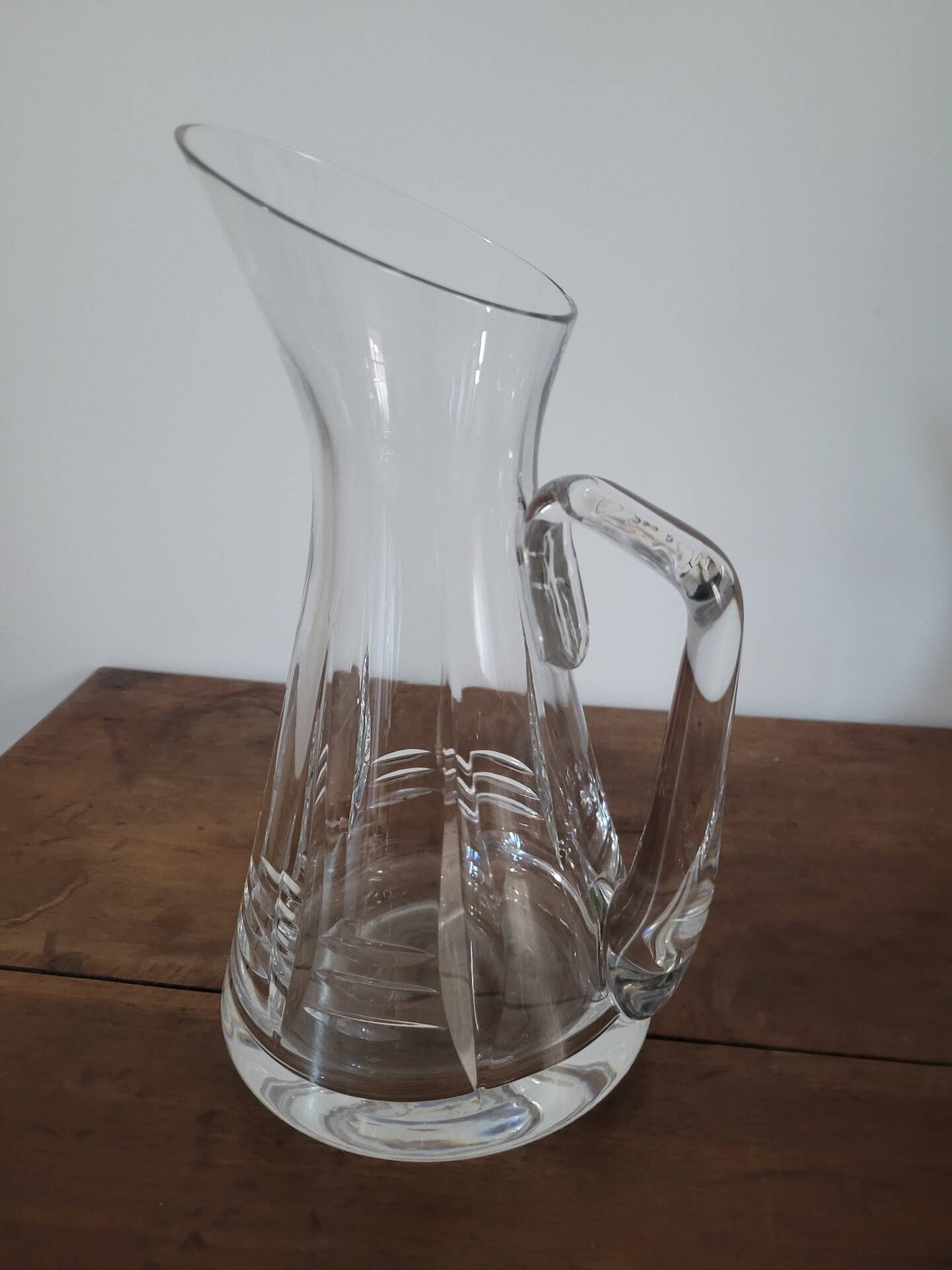Art Deco crystal jug / pitcher