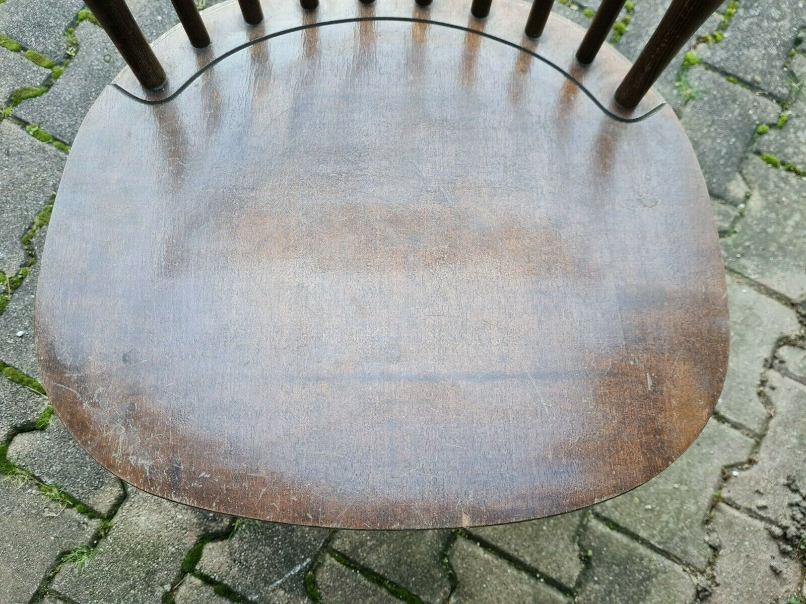 Large format chair turned wood