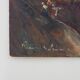 Oil on wood by Riccardo Capone Procession 50s 60s