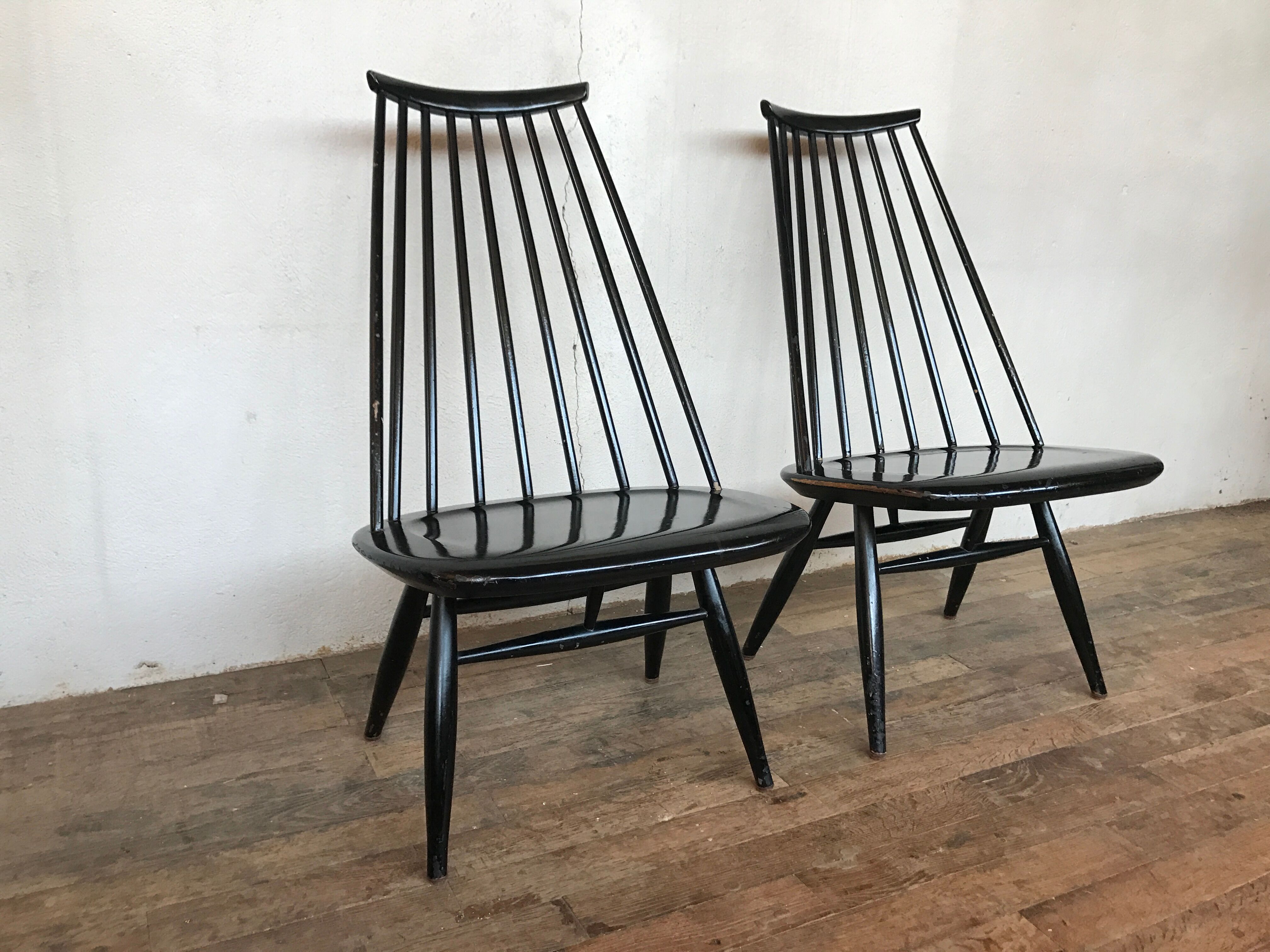 Fauteuils mademoiselle de Ilmari Tapiovaara design 1960 Edsby Verken