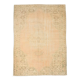 6x8 Handmade Beige Tones Wool Vintage Rug 260x194Cm