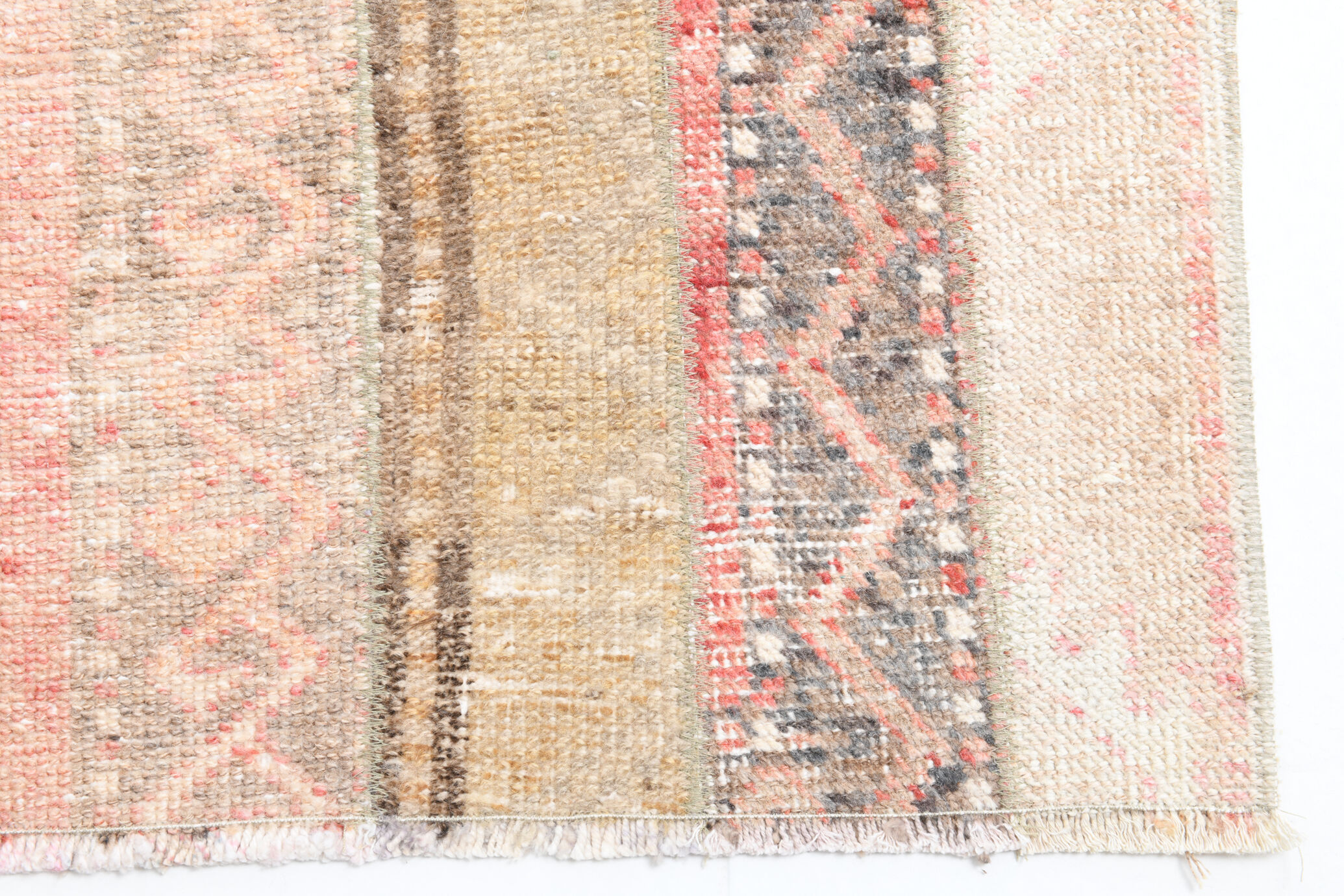 Farmhouse vintage patchwork runner rug