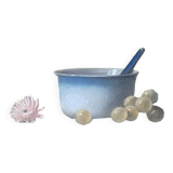 Still life with pot, grapes and anemone
