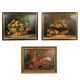 Série de trois chromolithographies, natures mortes d’après Alfred A. Brunel de Neuville et J. Rubel
