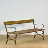 Riveted Iron Park Bench 1920's