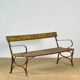 Riveted Iron Park Bench 1920s