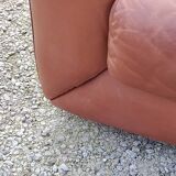 Pair of armchairs and De Sede sofa in cognac leather from the 70s/80s