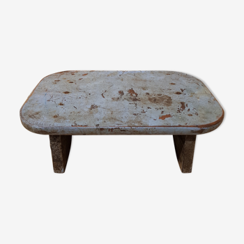 Market foot stool patina original