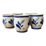 Foliage Pattern Ceramic Pots