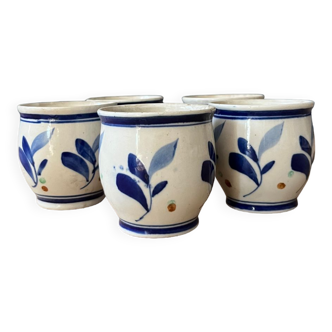 Foliage Pattern Ceramic Pots