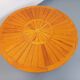 Vintage round pine coffee table from the 70s