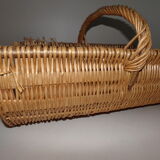 Wicker wooden basket