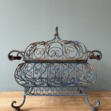 Decorative wrought iron basket