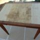 Italian wooden table with 2 extensions from 90 cm to 150 cm, completely restored