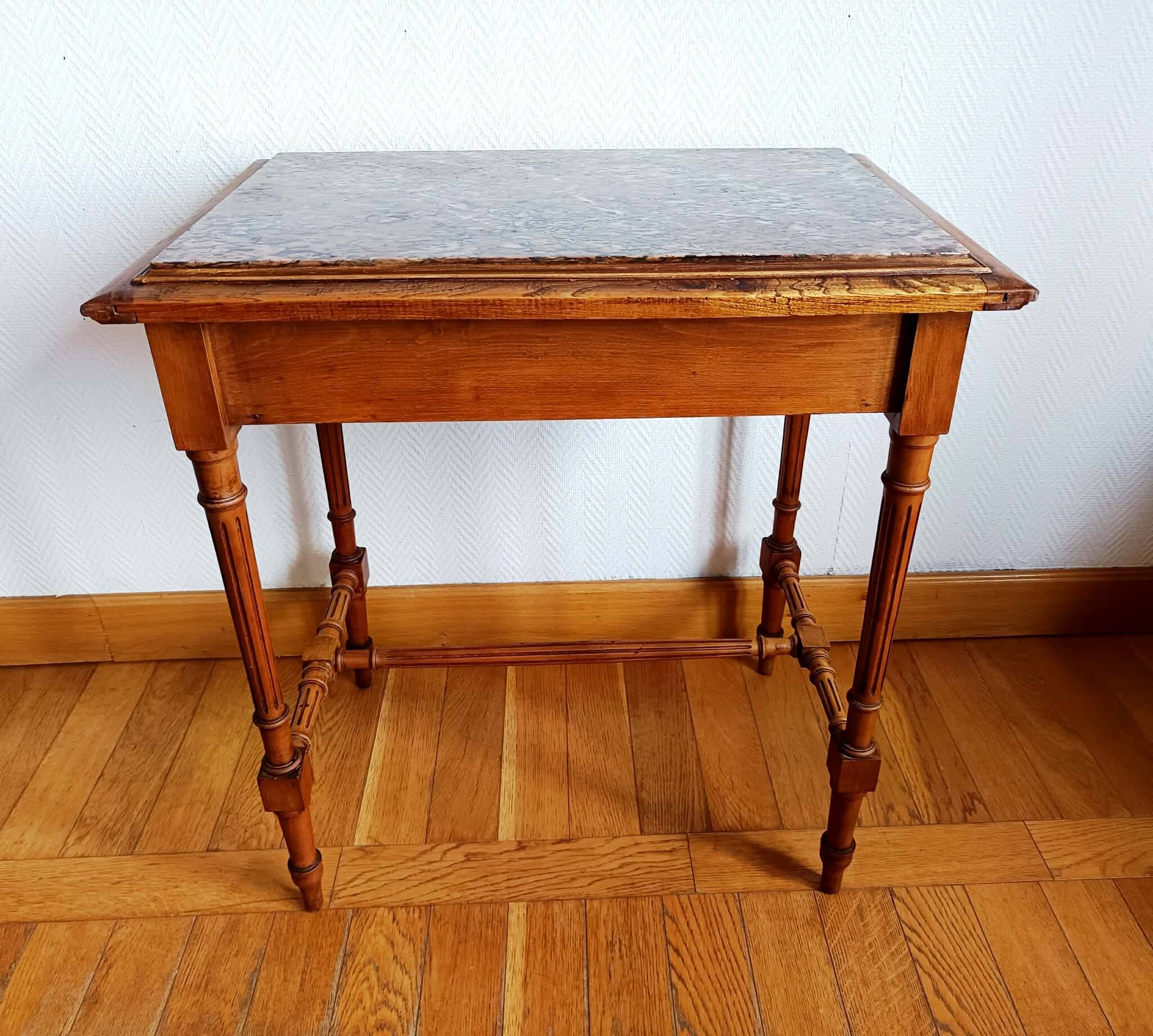 Middle table office marble Louis XVI style