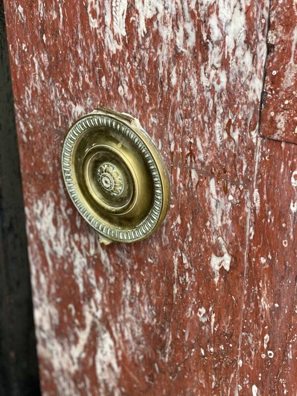 Cheminée en marbre rouge de style Louis XIV