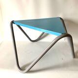 Vintage blue metal coffee table