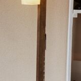 Floor lamp in wood and glass