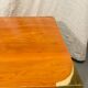 Gautier “Marine” bedside table in wood and brass, 1991