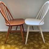 Pair Ercol windsor dining chairs 1960