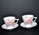 Set of 2 peony floral mugs in German porcelain AK Kaiser Germany.