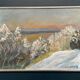 Original Swedish Oil on Panel – “Winter Landscape” by Sune Randolfs Vintage