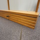 Wall mirror with drawer, 132x55 cm