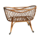 Vintage rattan cradle from the 1950