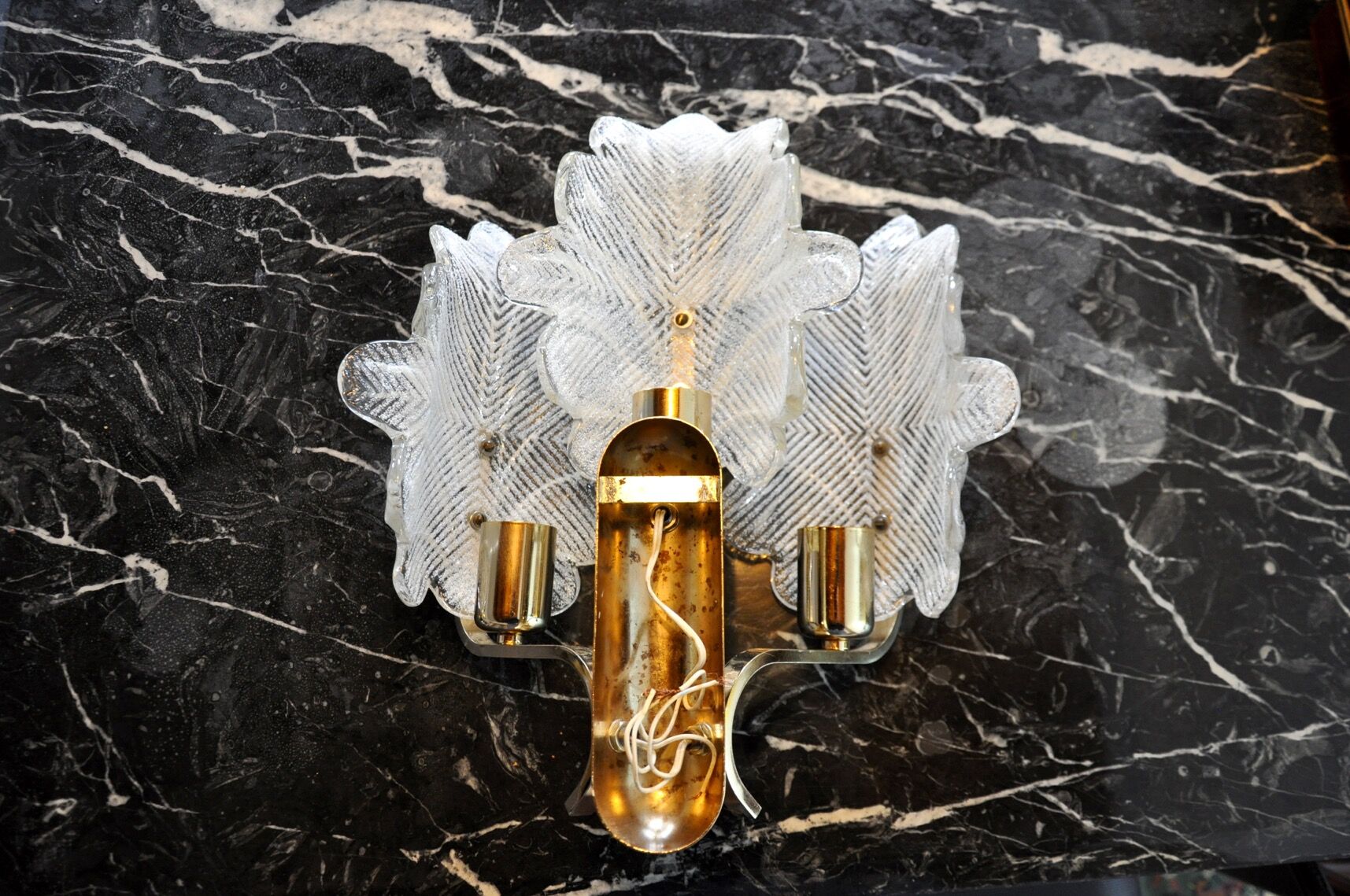 Carl Fagerlund wall lamp, 3 arms, Austria 1970