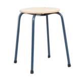 Stool vintage beech gray