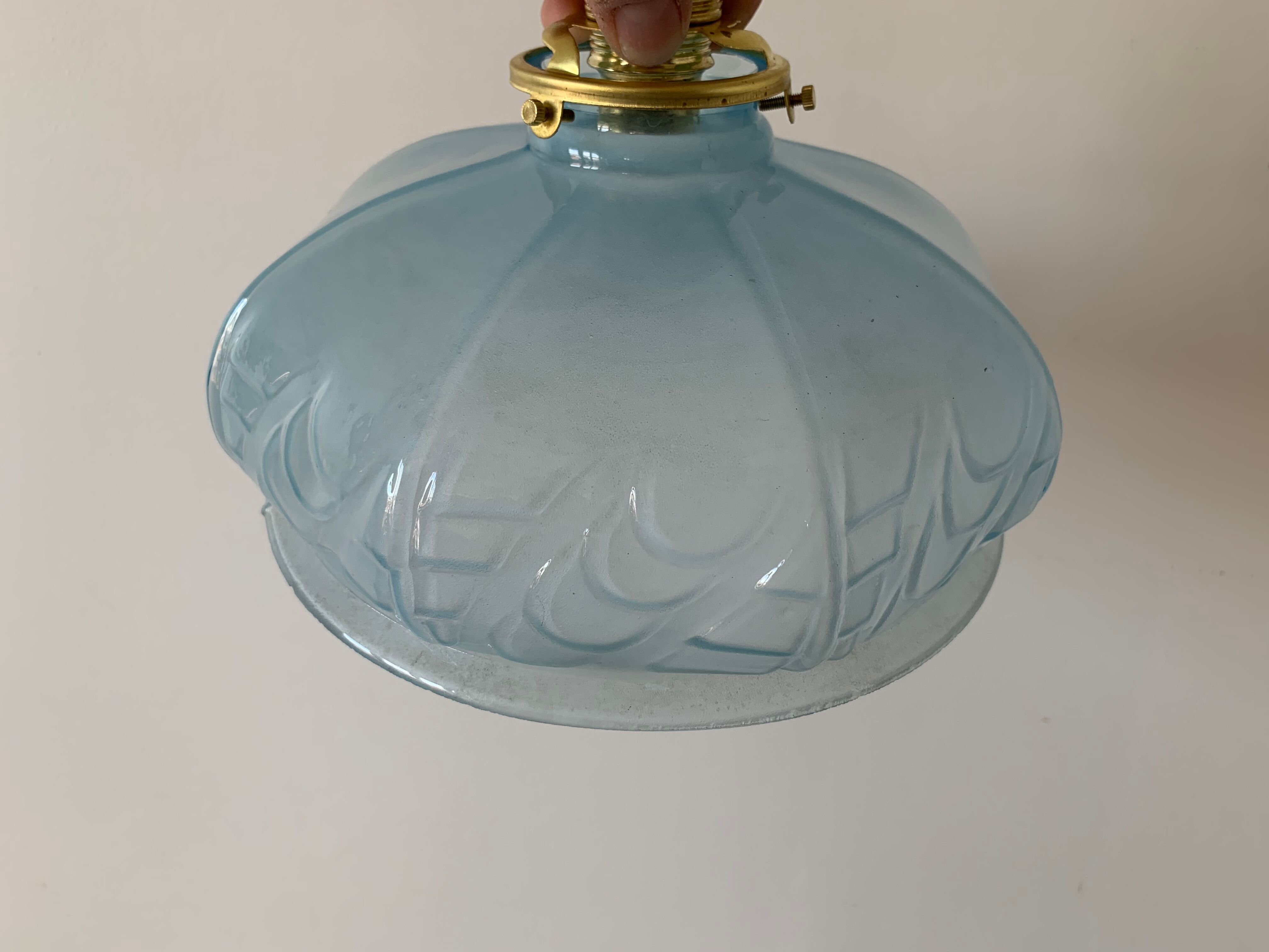 Blue lampshade Art Deco