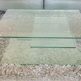 Glass coffee table