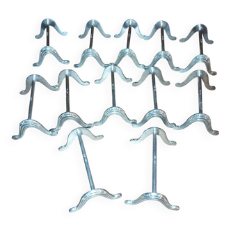 12 Art Deco silver-plated knife rests